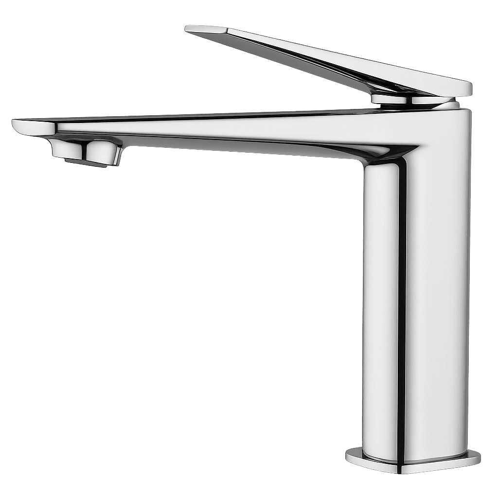 Single-lever basin mixer