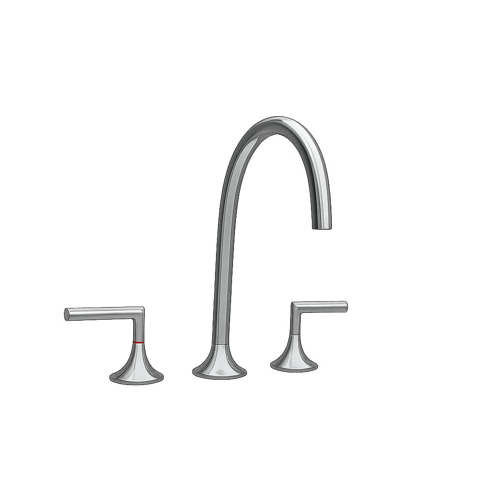 Three-hole basin mixer