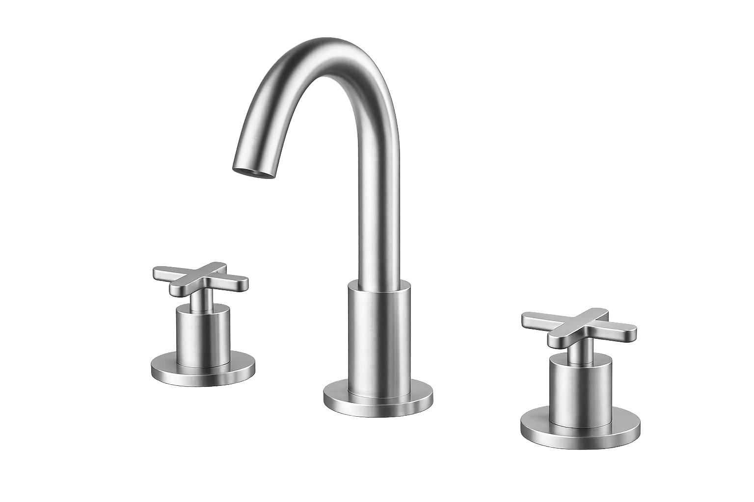 Three-hole basin mixer image 1
