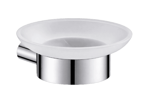 Wall-mounted Round Soap Dish with Holder ADW-0004-MG in Macaron Green (MG) - product image 1