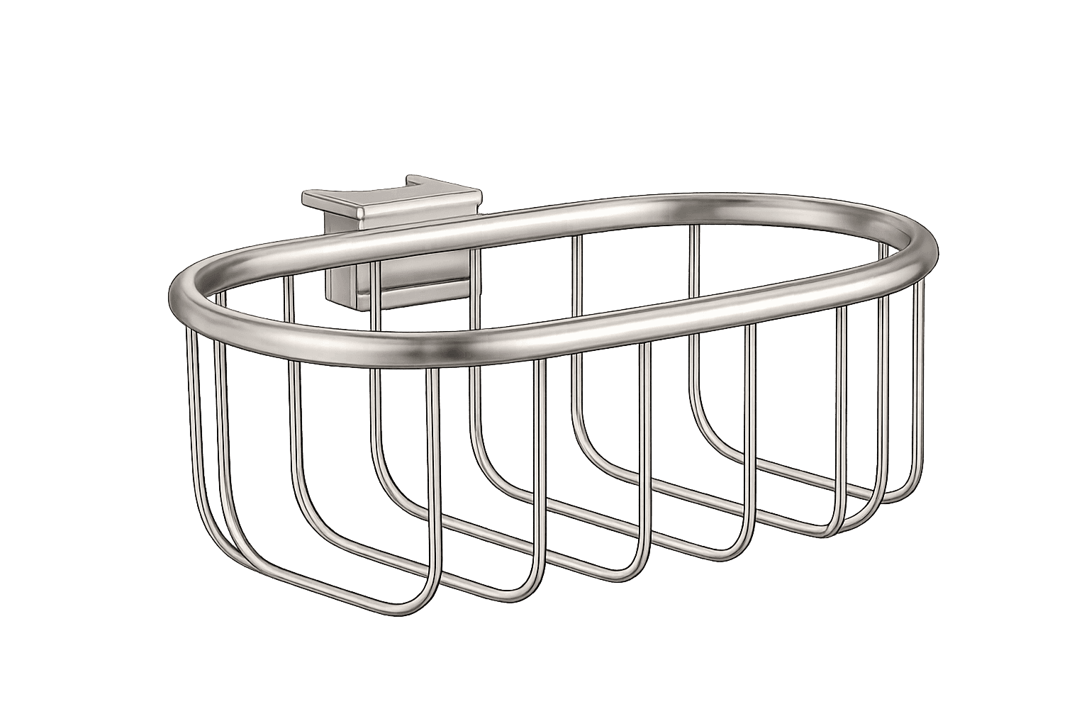 Wall-mounted Oval Shower Basket AKW-0002-MG in Macaron Green (MG) - product image 1