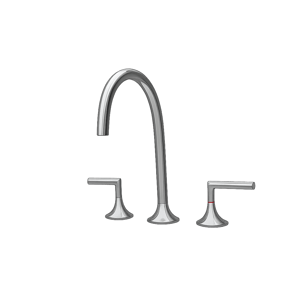 Three-Hole Widespread Basin Mixer MHA-0002-MG in Macaron Green (MG) - product image 1
