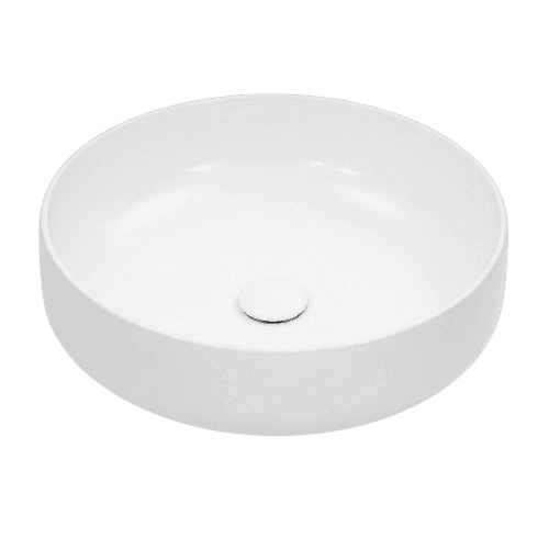 Round Countertop Washbasin BSA-0120-GW in Glossy White - product image 1