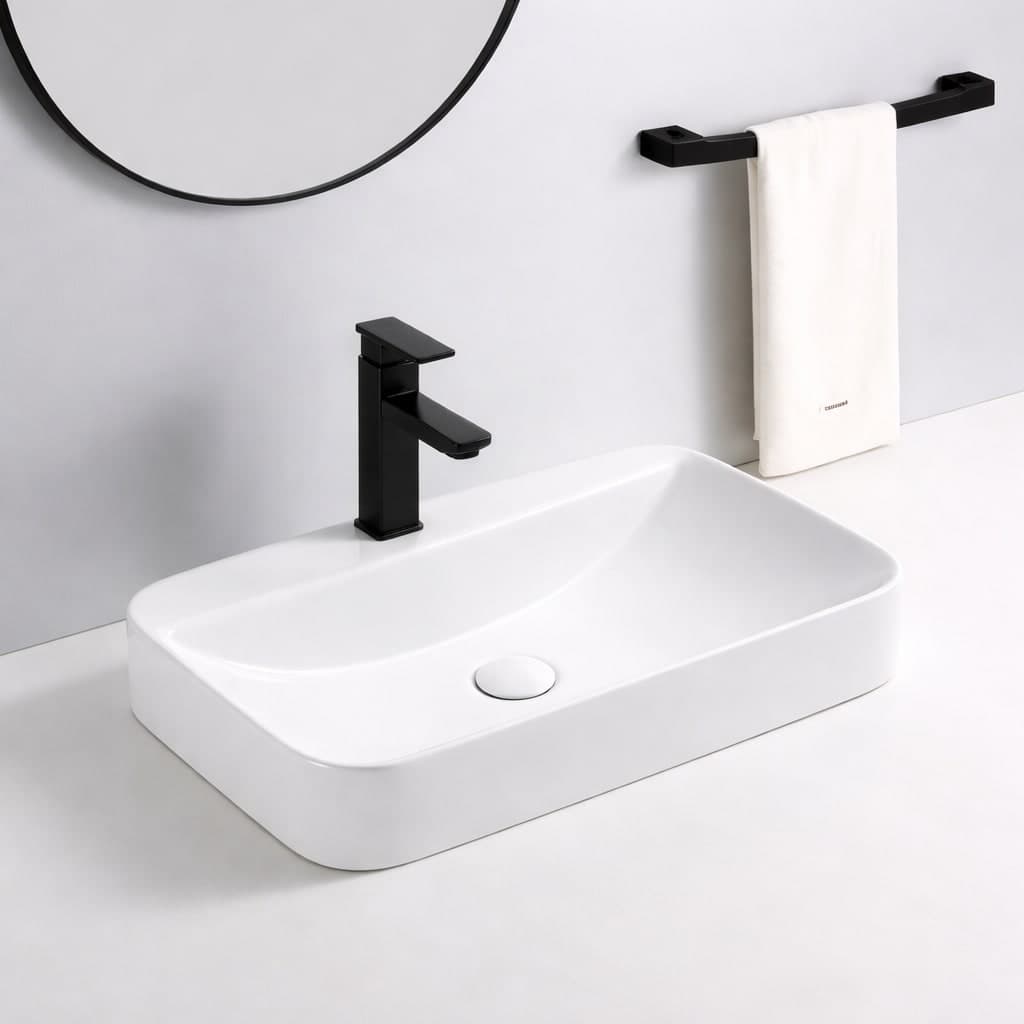 Semi-counter Rectangular Washbasin