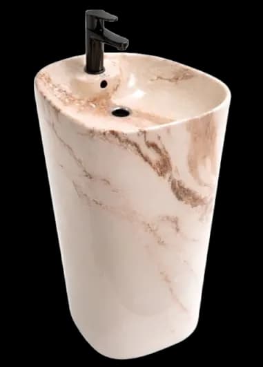 Marble Freestanding Washbasin BFA-0003-BMA in Beige Marble - product image 1