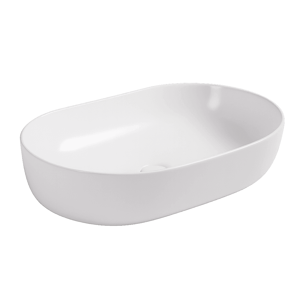 Rounded Rectangular Countertop Washbasin