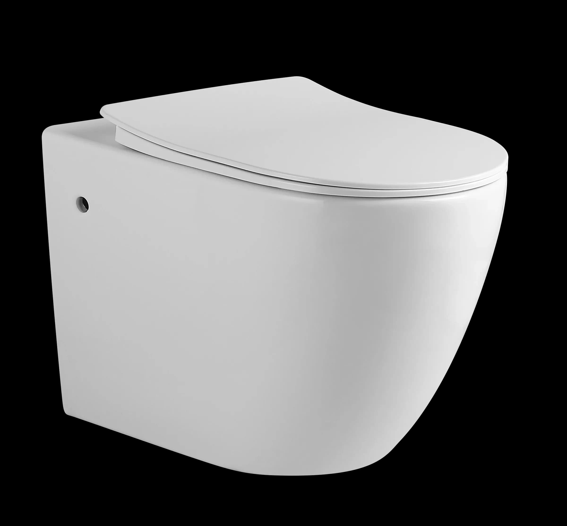 Wall-hung Toilet – Open Piping Y33-555-9932 in Glossy White - product image 1