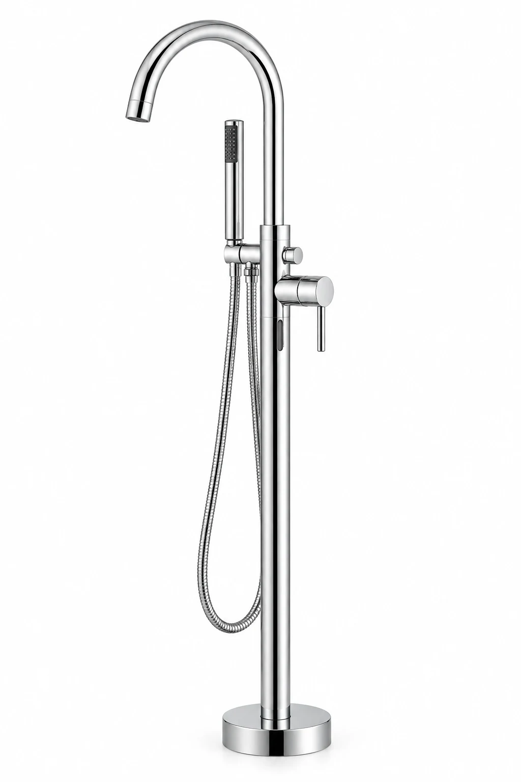 Free Standing Bath Mixer MAT-0003-BS in Bright Silver – Brushed (BS) - product image 1
